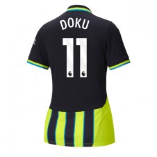 Manchester City Jeremy Doku #11 Bortatröja Dam 2024-25 Korta ärmar